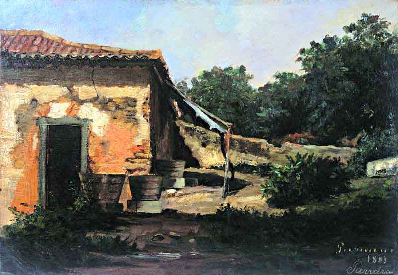 Antonio Parreiras My first oil study